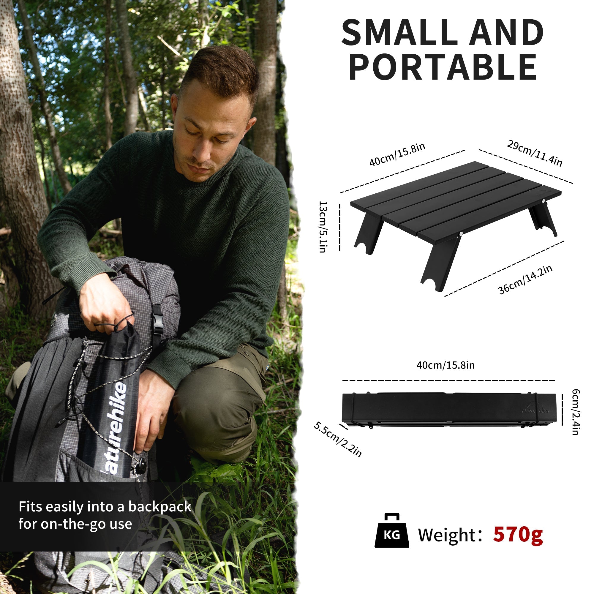 StarCore™ Aluminum Folding Camping Table