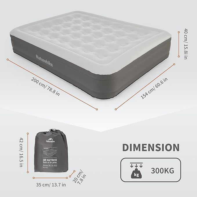 Naturehike Morning View Air Mattress Built In Pump Camping Bed