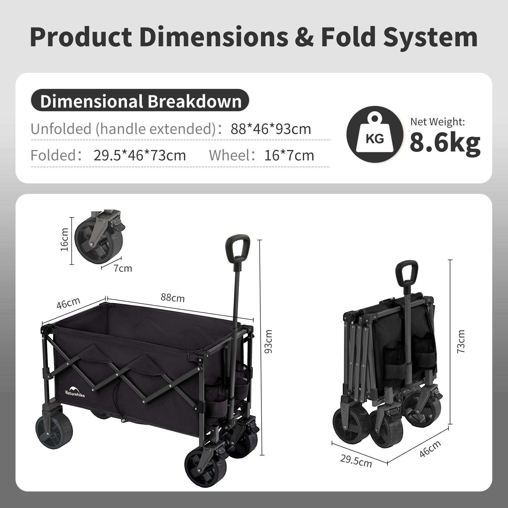 Lightweight Folding Camping Wagon