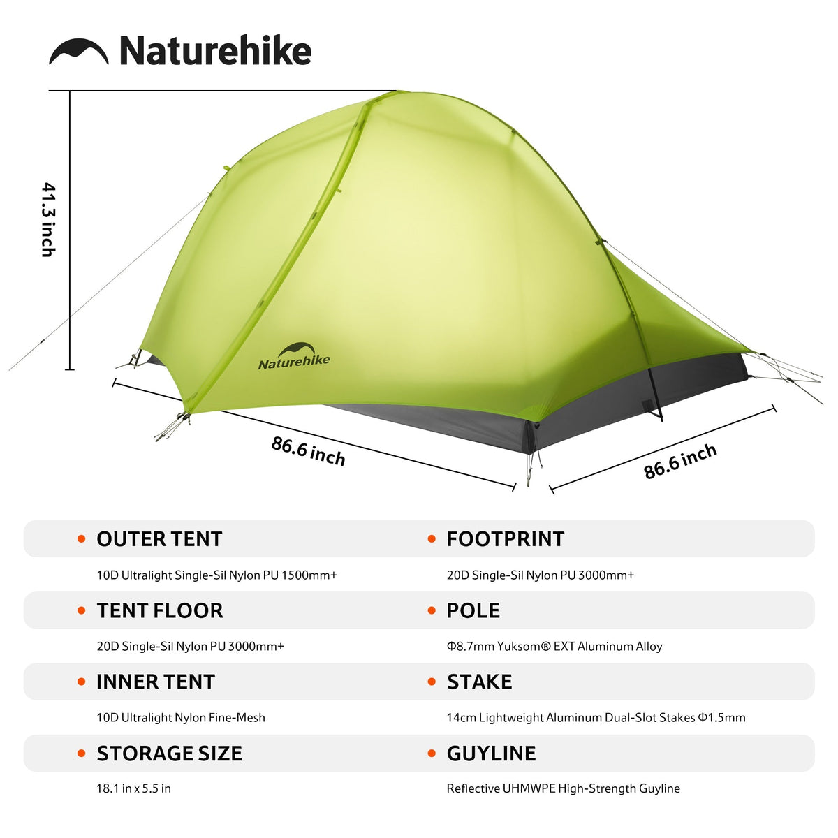 Star Trail™ EXT 2-Person Ultralight Backpacking Tent