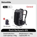 Naturehike Rock Outdoor Backpack Large Capacity With Rain Cover