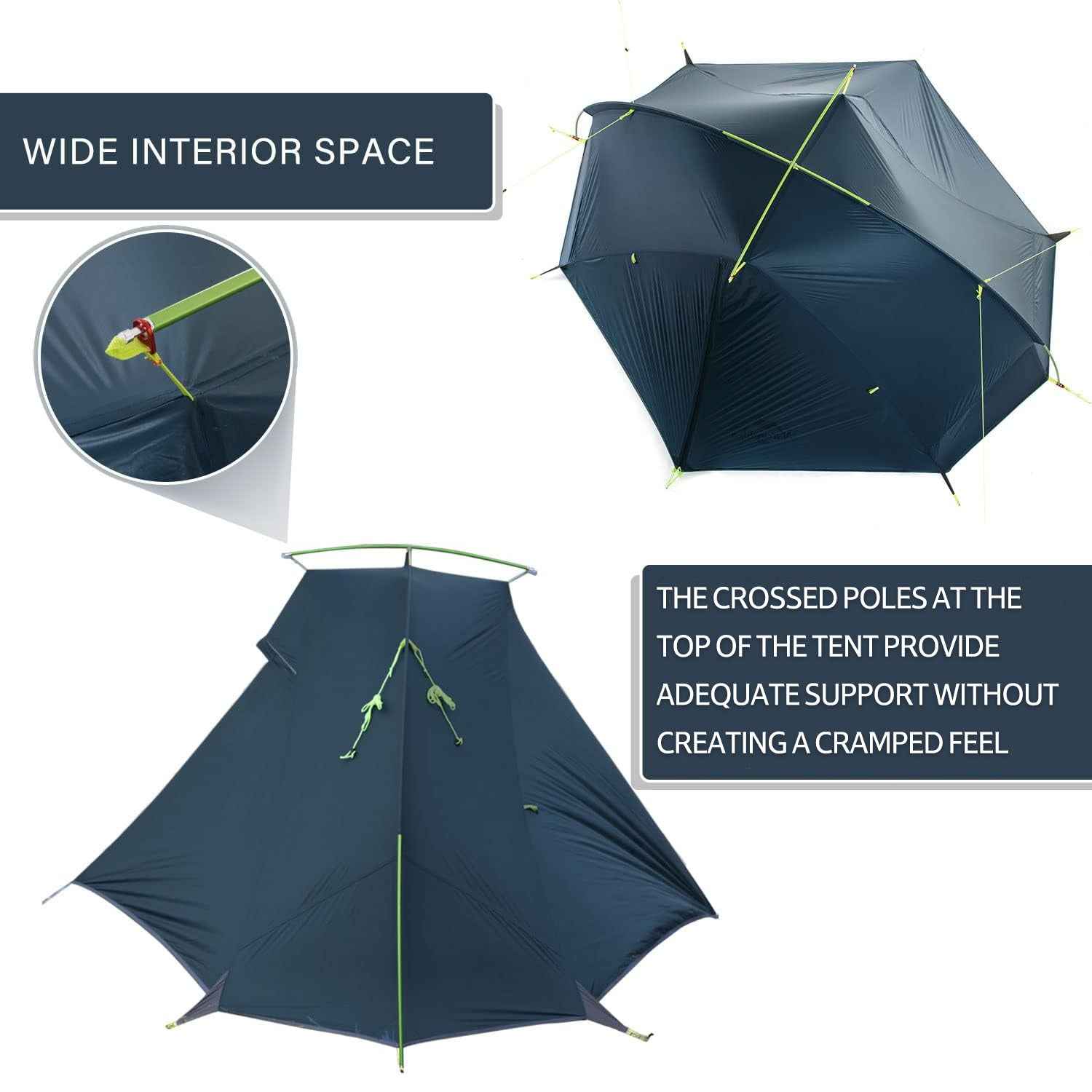 Tagar™ 1-Person Ultralight Backpacking Tent