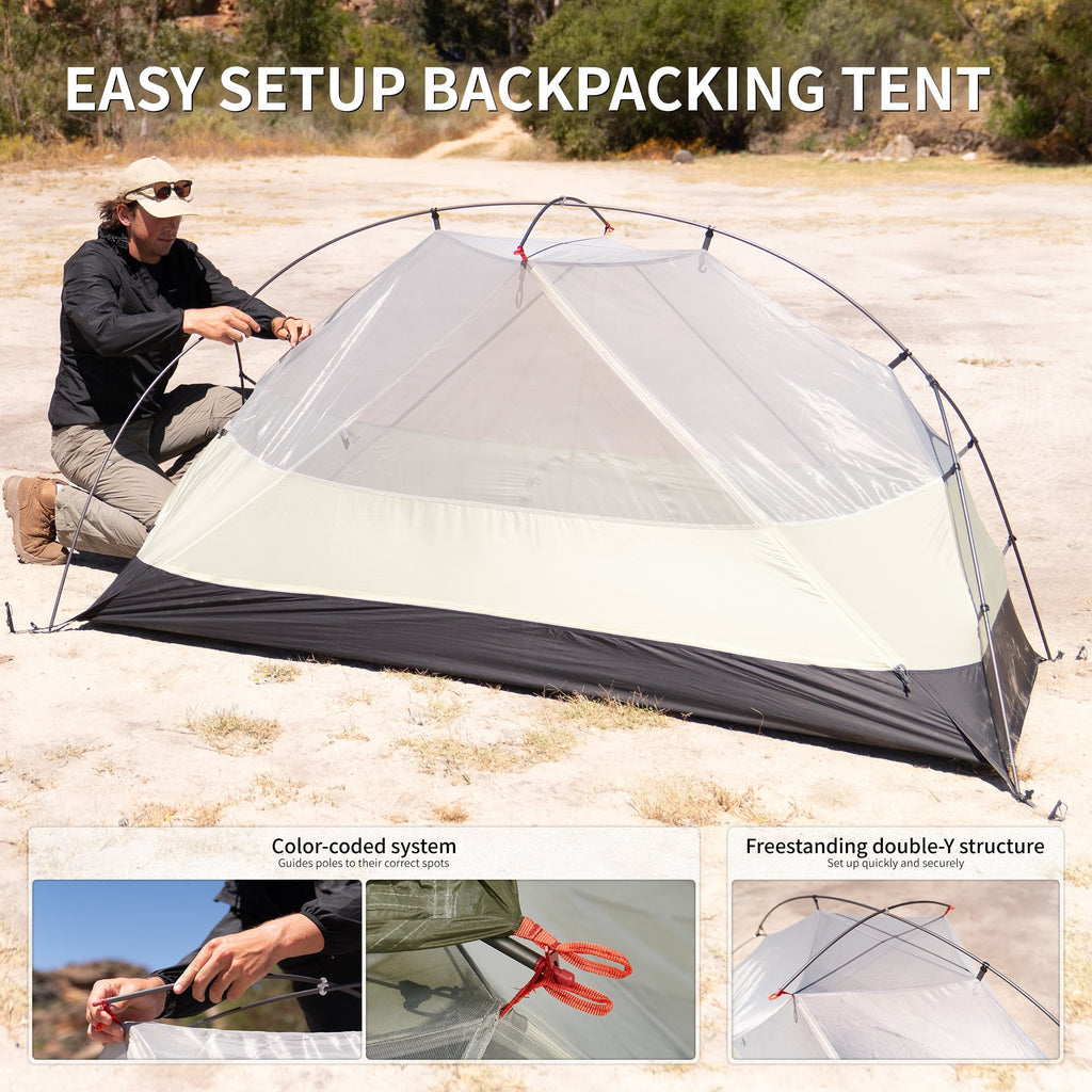 Mongar™ Pro 1-Person Ultralight Backpacking Tent